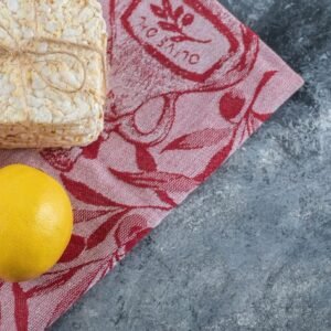 NatureVia Balmumu Gıda Saklama Kumaşı - (Kırmızı Desenli 3'lü Set)