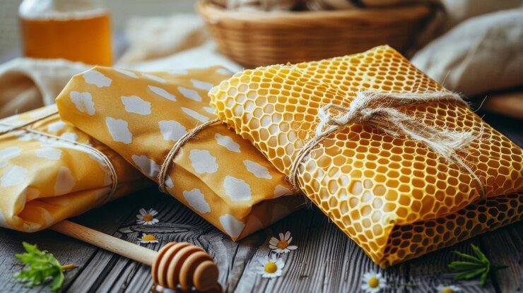 NatureVia Balmumu Gıda Saklama Kumaşı - (Bulut Desenli 3'lü Set)