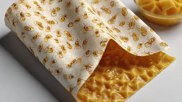 NatureVia Balmumu Gıda Saklama Kumaşı - (Arı Desenli 3'lü Set)