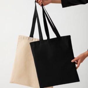 NatureVia Bambu Bez Çanta (İkili Set Siyah-Beyaz)