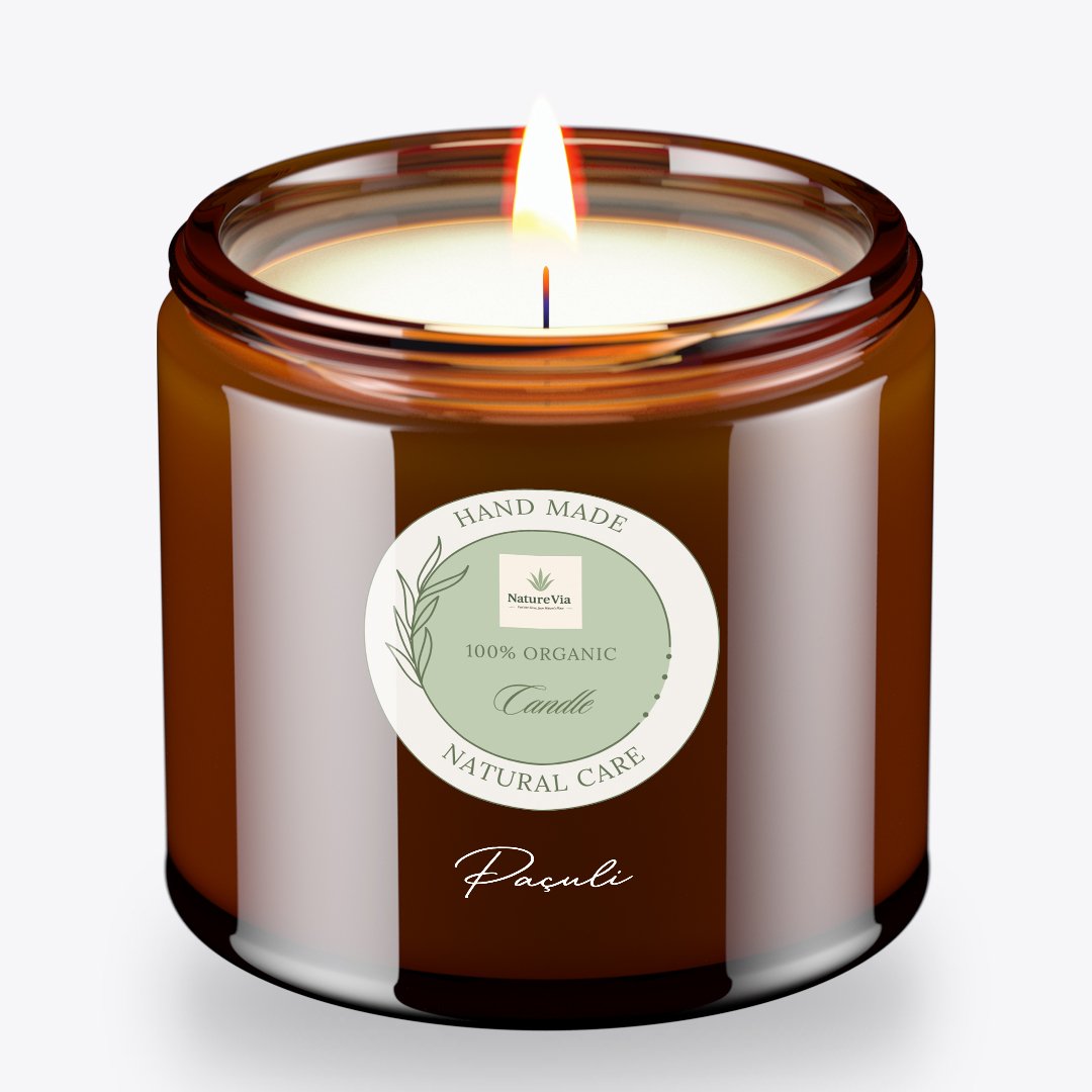 NatureVia Doğal El Yapımı Soya Mumu - Paçuli